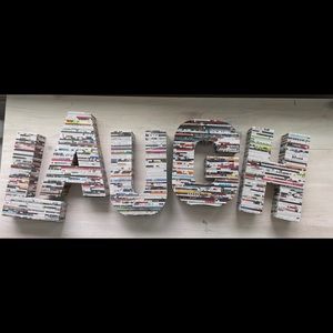 *NEW* Recycled Magazine letters LAUGH